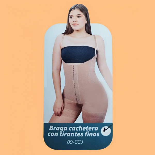 Braga Post-Quirurgica Cachetero Con Tirantes Finos Talla L Fajas Cano - Imagen 2