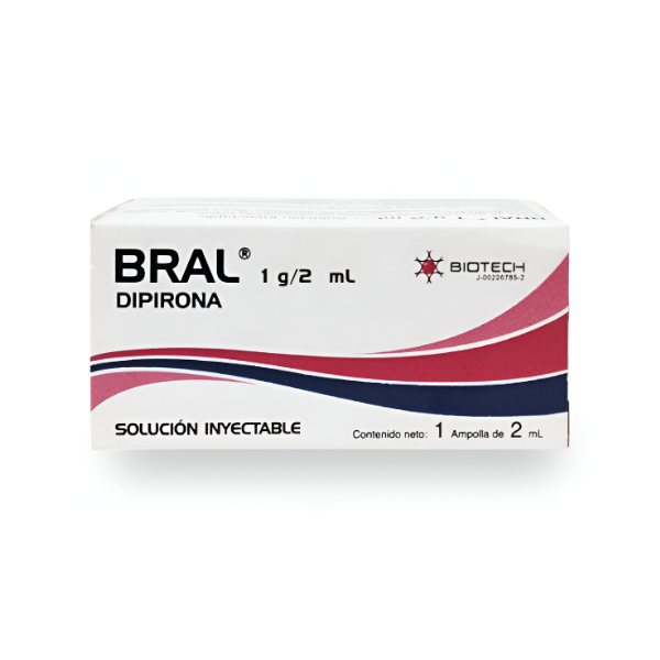 Bral Dipirona Ampolla 1G/2Ml I.M/I.V Biotech
