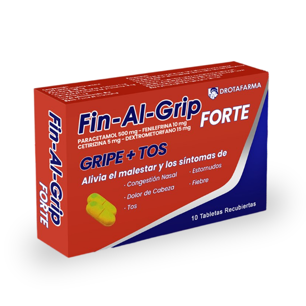 Fin-Al-Grip Forte X 10 Tabletas Saga-Drotafarma
