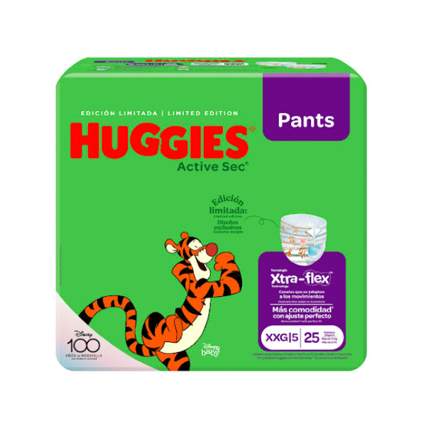 Huggies Pañal Active Sec Pants XXG X 25 Unidades