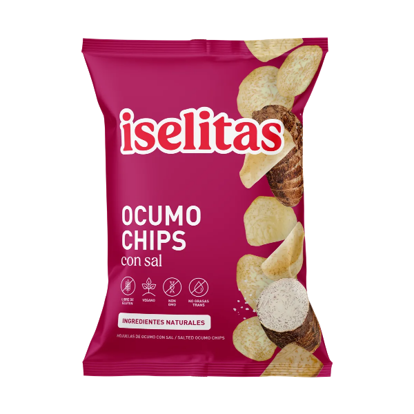 Iselitas Ocumo Chips Fritas Con Sal 180Gr.