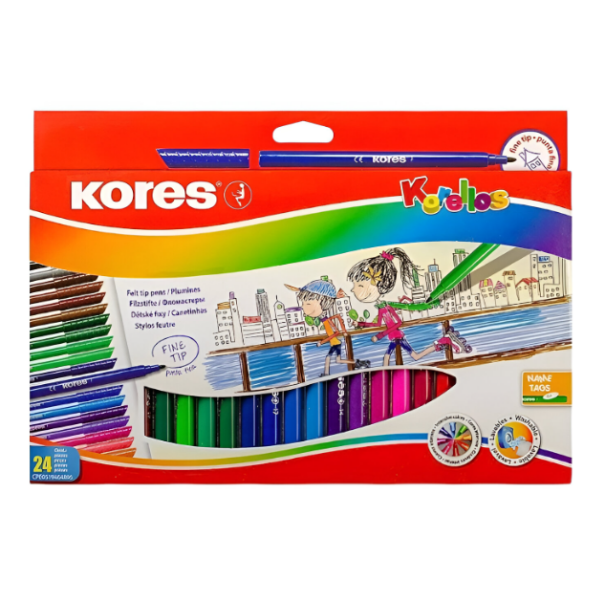 Kores Plumones Marcadores X 24 Unidades 29014