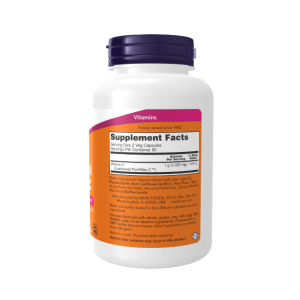Liposomal Vitamin C 1000Mg X 120 Capsulas. Now - Imagen 2
