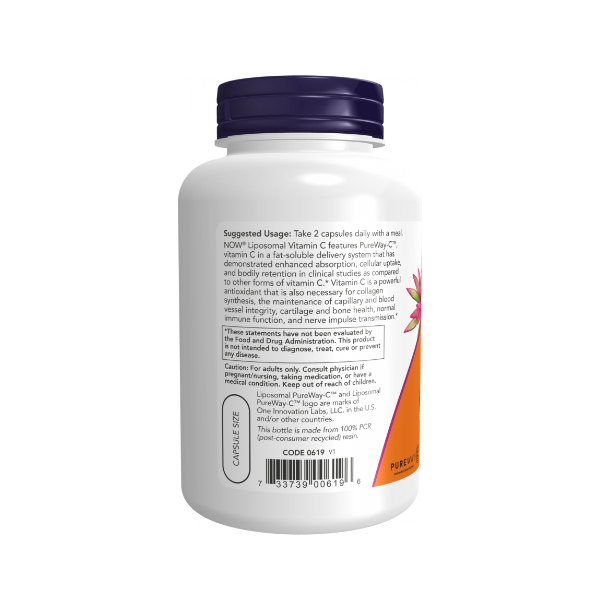 Liposomal Vitamin C 1000Mg X 120 Capsulas. Now - Imagen 3