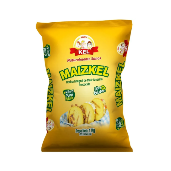 Maizkel Harina Integral De Maiz Amarillo 1Kg