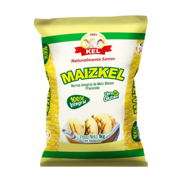 Maizkel Harina Integral De Maiz Blanco 1Kg