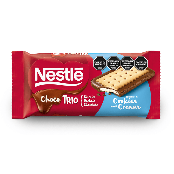 Nestle Galleta Chocotrio Cookies Cream 90Gr.