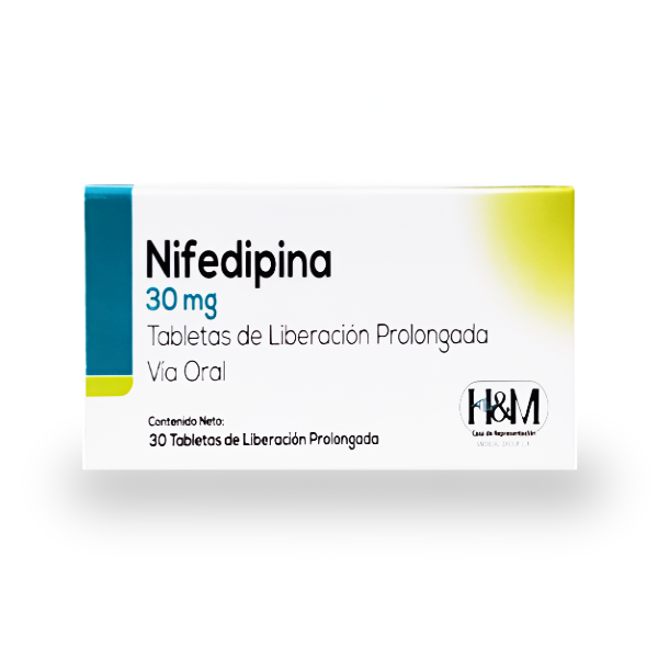 Nifedipina Lp 30Mg X 30 Tabletas H Y M