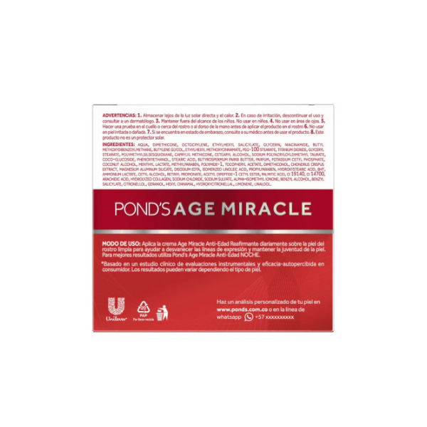 Pond´S Crema Anti Edad Age Miracle Dia 50Gr - Imagen 3