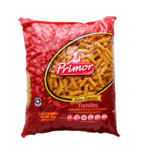 Primor Pasta Corta Tornillos Extra Especial 1Kg.