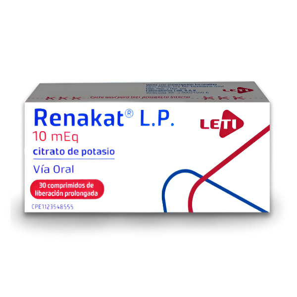 Renakat Lp Citrato De Potasio 10Meq X 30 Comprimidos Leti