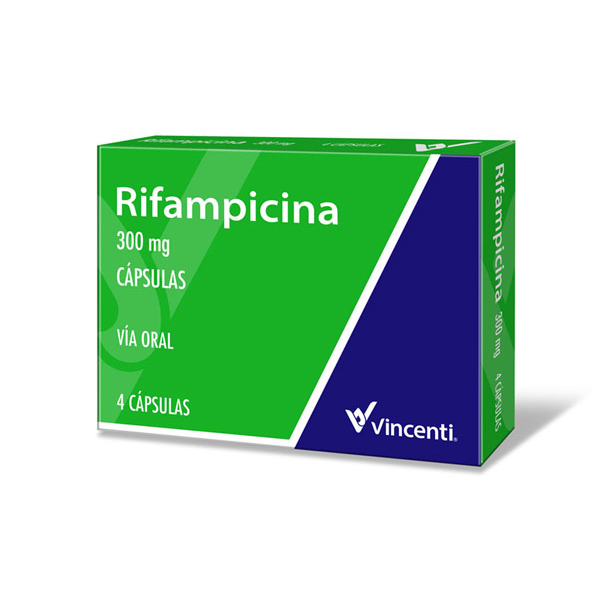 Rifampicina 300Mg X 4 Cápsulas Vicenti