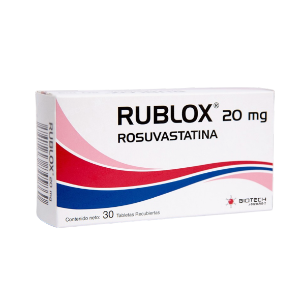 Rublox Rosuvastatina 20Mg X 30 Tabletas Biotech