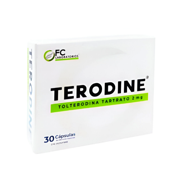 Terodine Tolterodina 2Mg X 30 Capsulas Fc Pharma