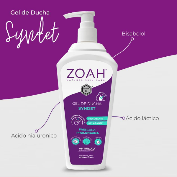 Zoah Gel De Ducha Syndet 400Ml - Imagen 4
