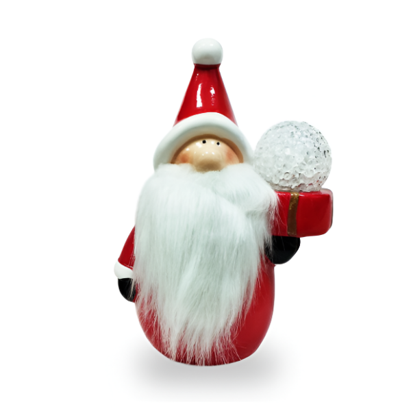 Adorno Santa Navideño Con Luz