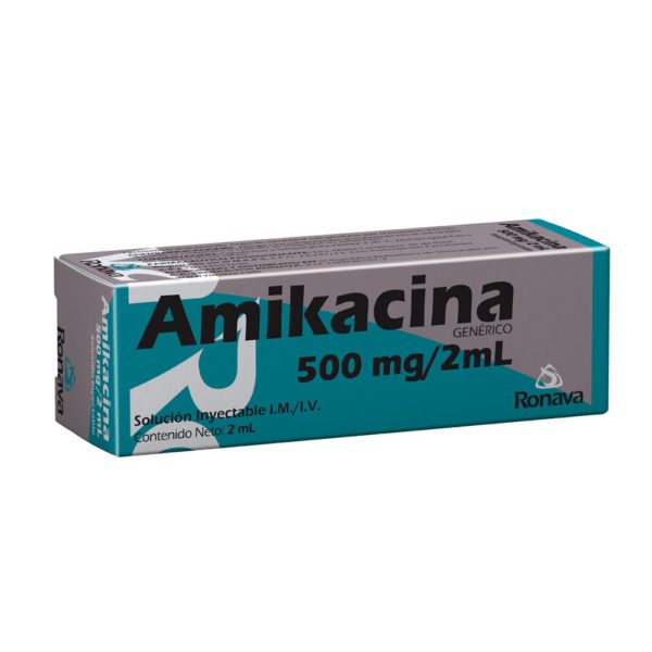 Amikacina Ampolla Unidosis 500Mg/2Ml I.M/I.V Ronava