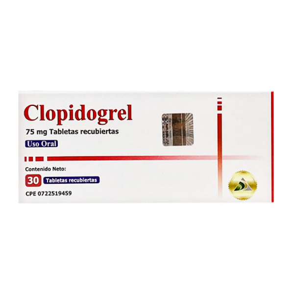 Clopidogrel 75Mg X 30 Tabletas Dac55