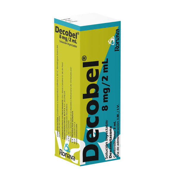 Decobel Dexametasona Ampolla Unidosis 8 Mg/2Ml I.M/I.V Ronava