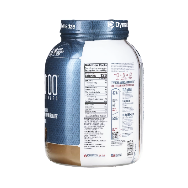 Dymatize Isolate Whey Protein Iso100 Fudge Brownie Polvo X1.37Kg - Imagen 2