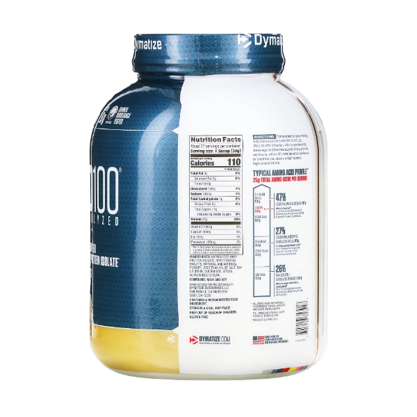 Dymatize Isolate Whey Protein Iso100 Gourmet Vainilla Polvo X2.3Kg - Imagen 2