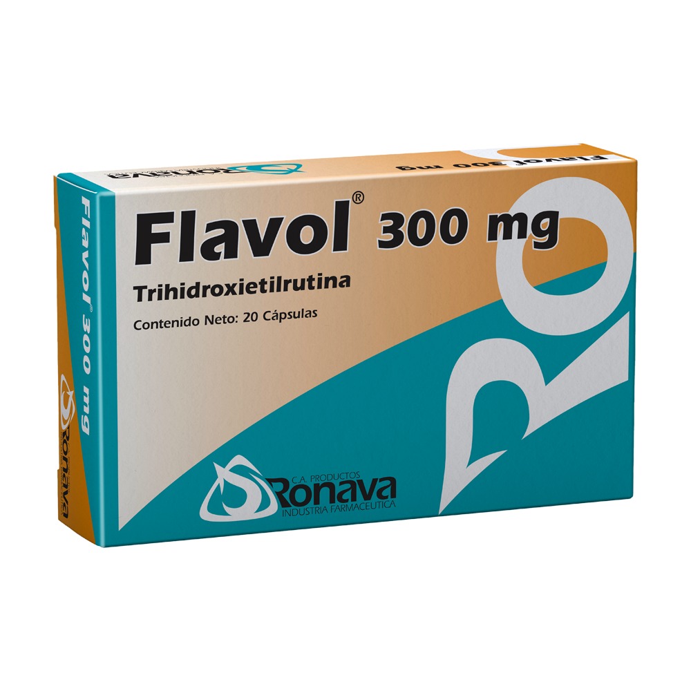 Flavol Trihidroxietilrutina 300Mg X20 Cápsulas Ronava