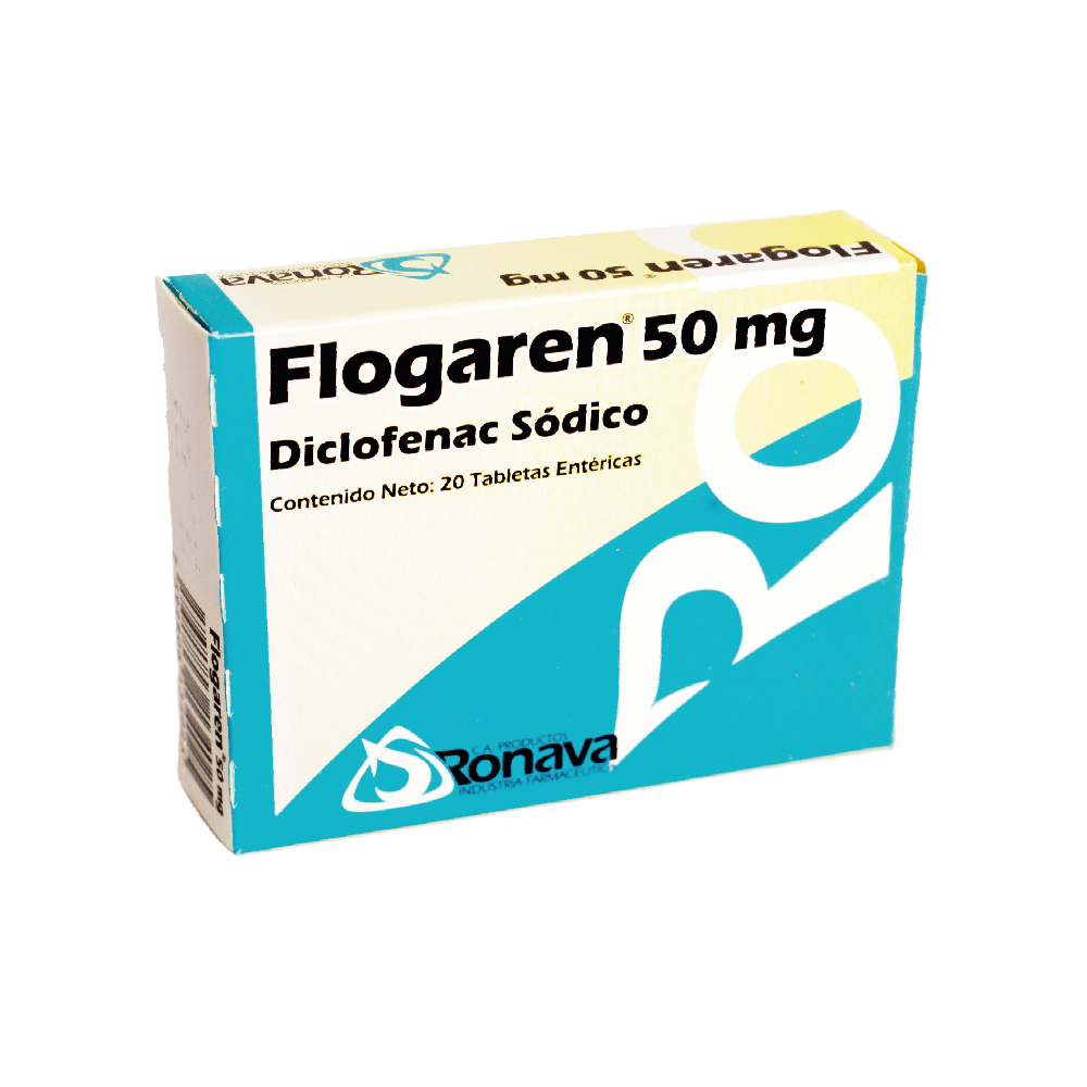 Flogaren Diclofenac Sódico 50mg x 20 Tabletas - Ronava