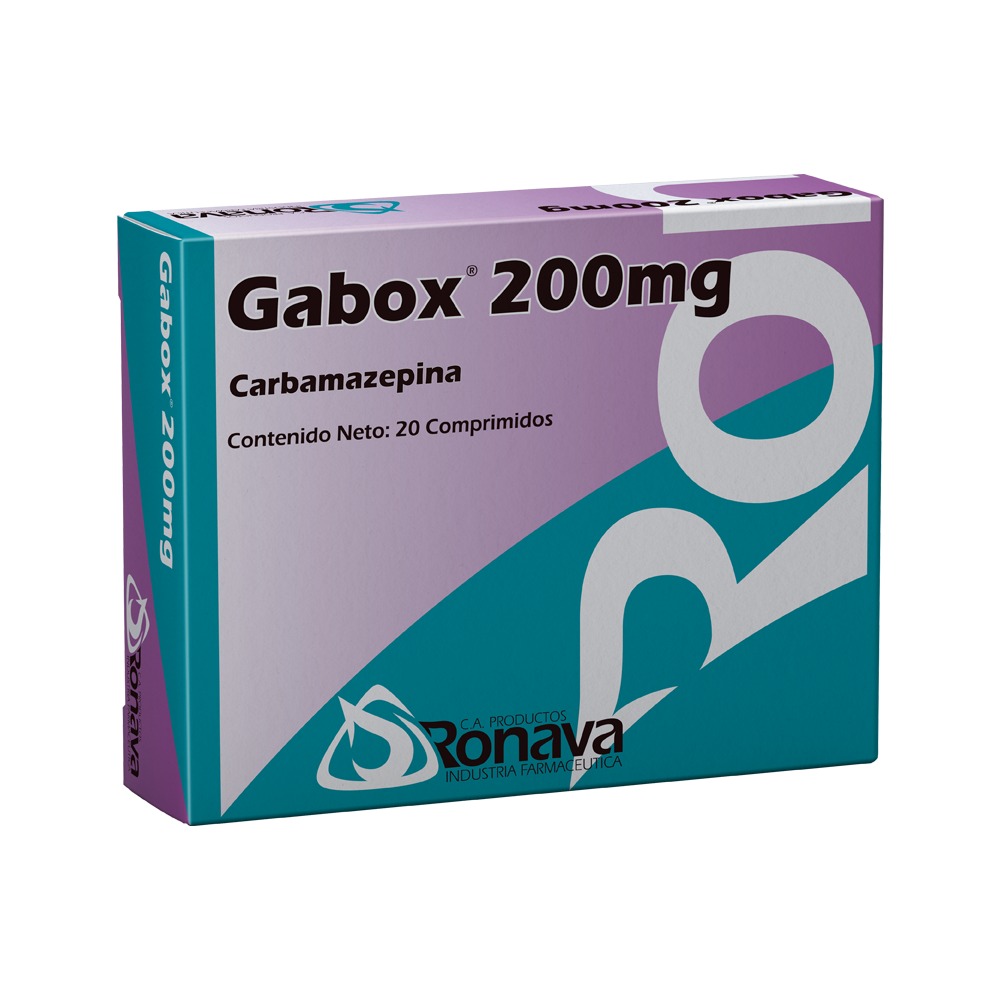 Gabox Carbamazepina 200mg x 20 Comprimidos - Ronava