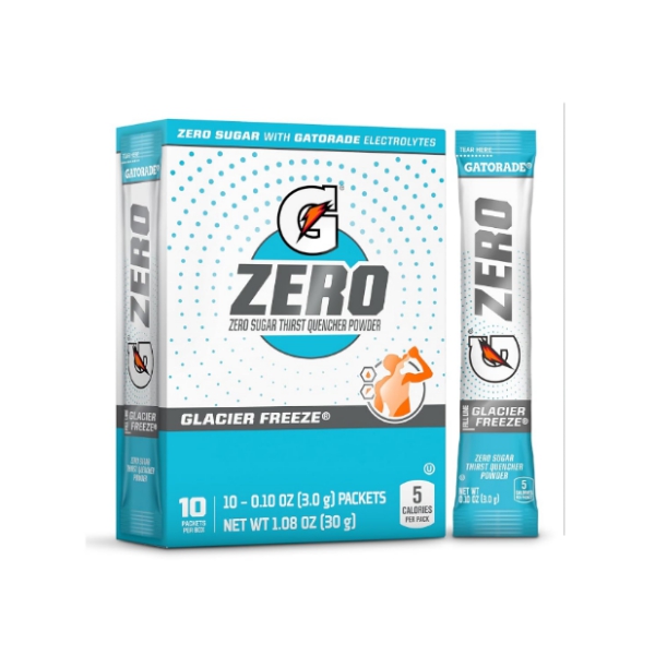 Gatorade Zero Glacier Freeze Sin Azúcar En Polvo X 30Gr