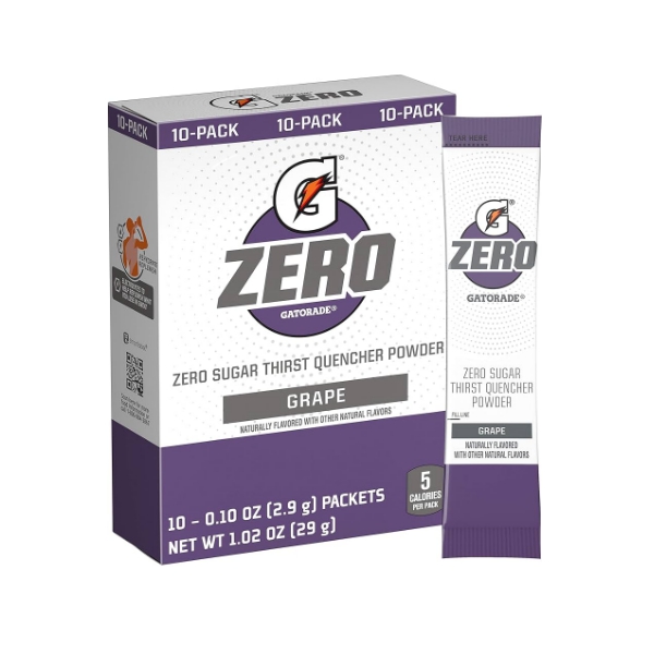 Gatorade Zero Grape Sin Azúcar En Polvo X 29Gr