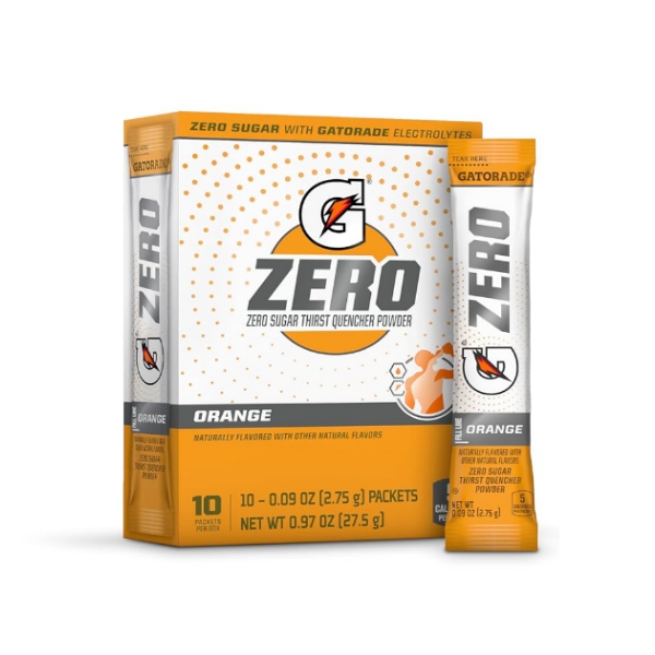Gatorade Zero Orange Sin Azúcar En Polvo X 30Gr