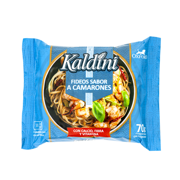 Kaldini Fideos Sabor Camarones 70Gr.