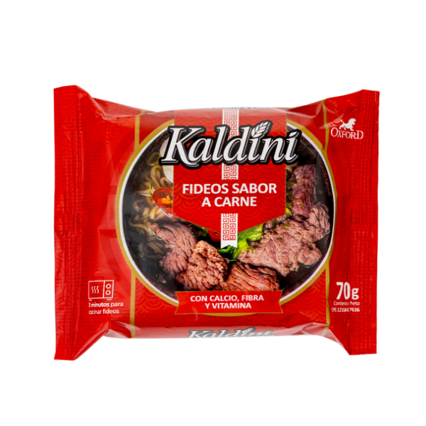 Kaldini Fideos Sabor Carne 70Gr.