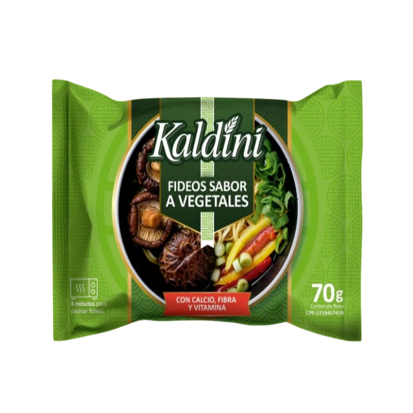 Kaldini Fideos Sabor Vegetales 70Gr.