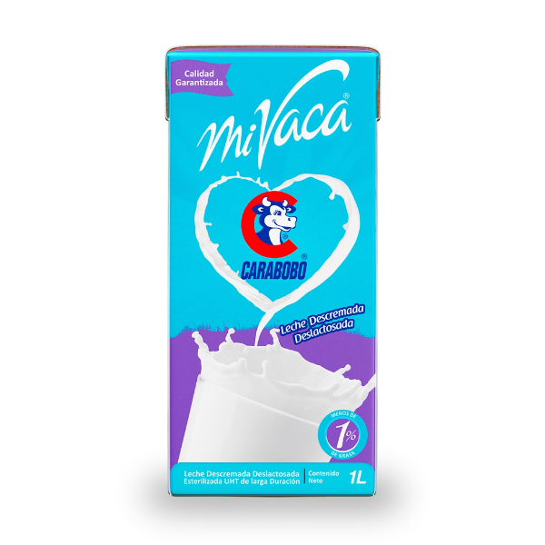 Carabobo Mi Vaca Leche Descremada Deslactosada 1Lt.
