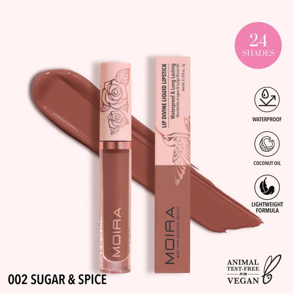 Moira Labial Liquido A Prueba De Agua Sugar & Spice 3Gr
