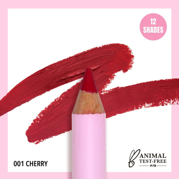 Moira Lápiz Labial Flirty Delineador Tono 001 Cherry 1.1Gr