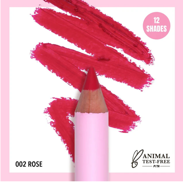 Moira Lápiz Labial Flirty Delineador Tono 02 Rose 1.1Gr