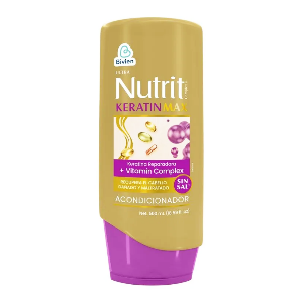 Nutrikeratin Max Acondicionador Sin Sal 550Ml