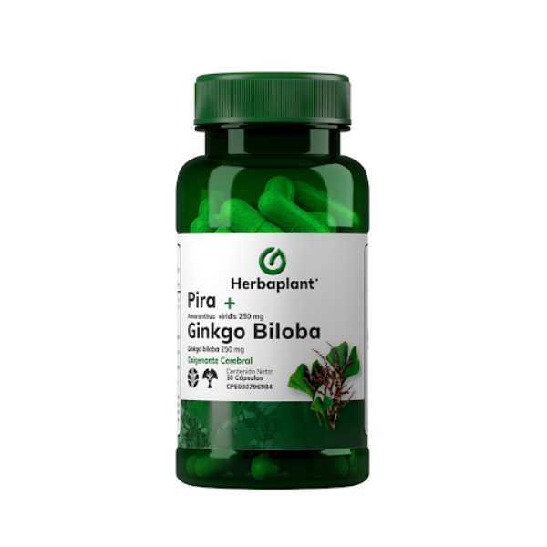 Pira + Ginkgo Biloba X 30 Cápsulas Herbaplant