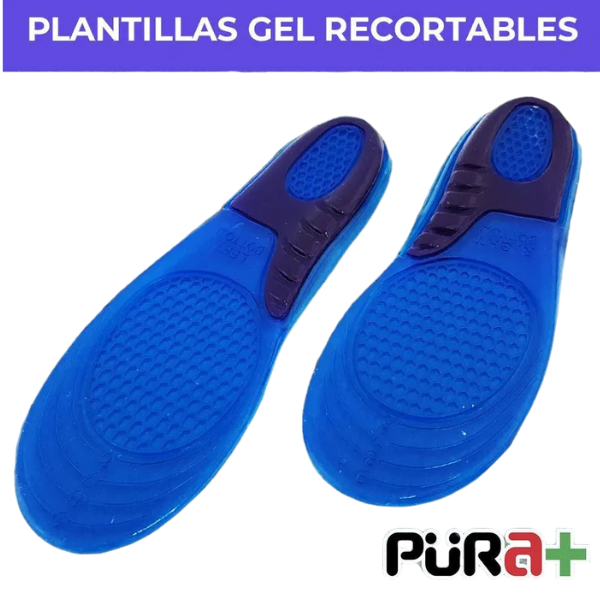 Pura+ Plantilla De Pie De Gel Recortable Sport T. 35-39