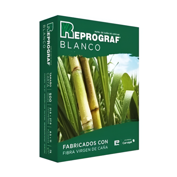 Reprograf Resma De Papel Blanco 21.6X27.9 Cm X 500 Hojas