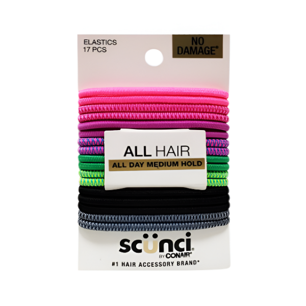 Scunci Set De 17 Piezas Colas Elasticas Colores Surtidos