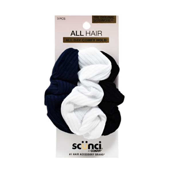 Scunci Set De 3 Piezas Colas De Cabello Colores Surtidos