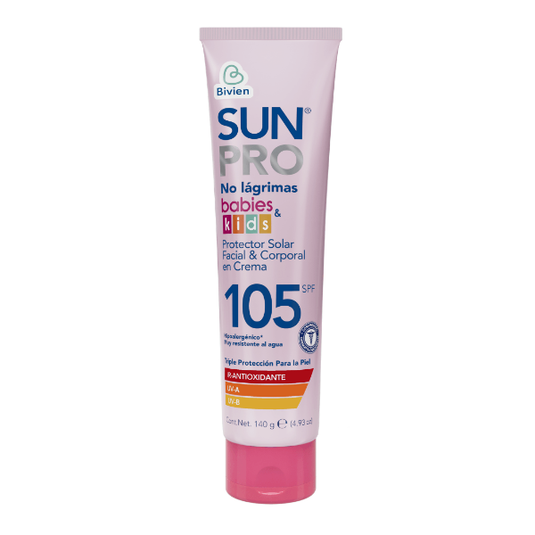 Sun Pro Protector Solar Facial Niños Y Bebes 105Spf 140Gr