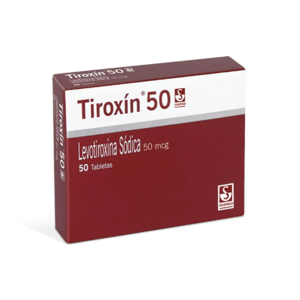 Tiroxin Levotiroxina Sódica 50Mcg X 50 Tabletas Siegfried