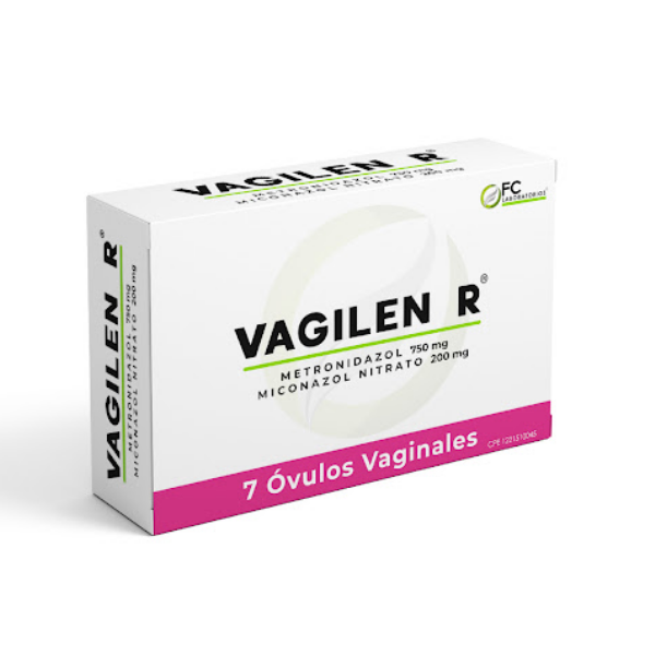 Vagilen R Metronidazol - Miconazol 750Mg/200Mg X 7 Ovulos Fc Pharma