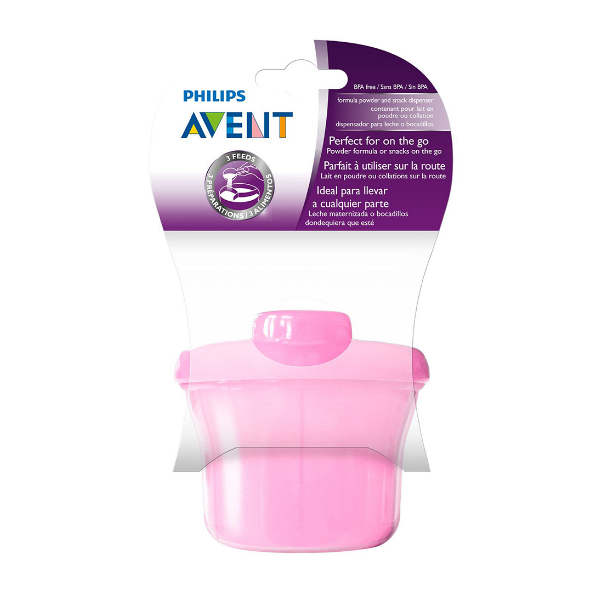 Avent Dispensador De Leche En Polvo Rosado