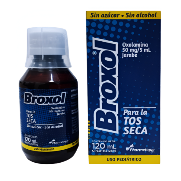 Broxol Tos Oxolamina Jarabe Pediátrico Sin Azúcar X 120Ml Pharmetique