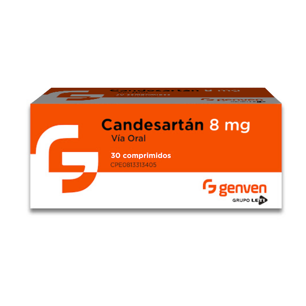 Candesartan 8Mg X 30 Comprimidos Genven